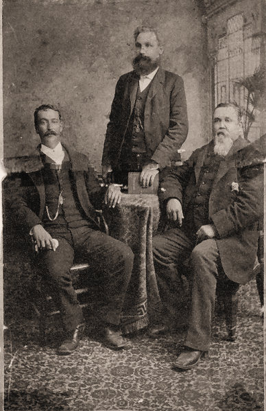 Dionicio Baca, Henry Huening, C.E. Cooley